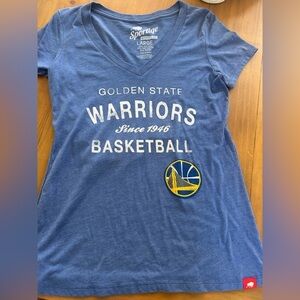 Blue Golden State Warriors Women's Short Sleeve Tee